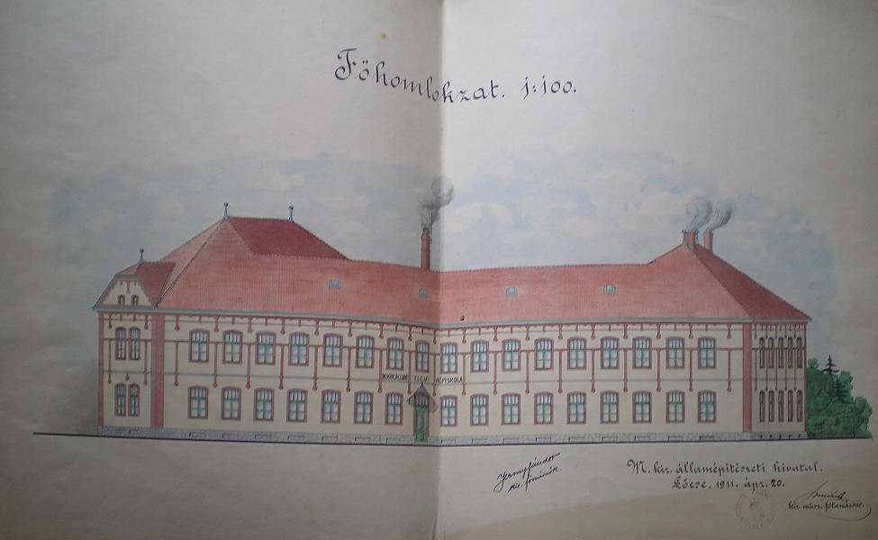 Sándor Jermy Návrh hlavnej fasády Štátny archív v Prešove, pracovisko Archív Poprad Sándor Jermy Návrh hlavnej fasády Štátny archív v Prešove, pracovisko Archív Poprad