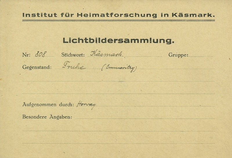 Hlavičkový papier Inštitútu pre výskum vlasti (foto: Múzeum v Kežmarku) Hlavičkový papier Inštitútu pre výskum vlasti (foto: Múzeum v Kežmarku)