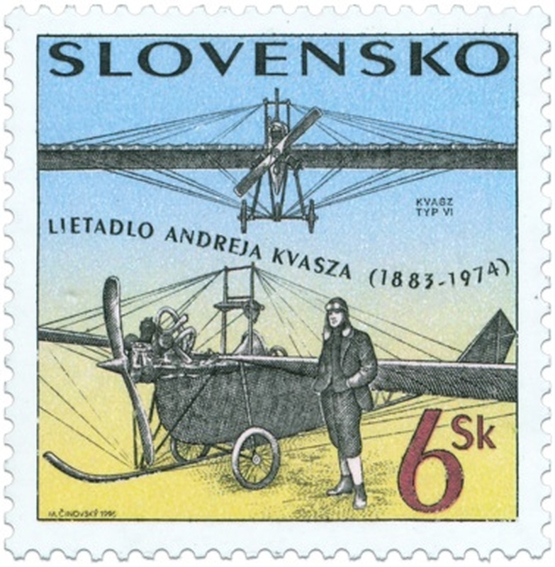 Poštová známka venovaná A. Kvaszovi