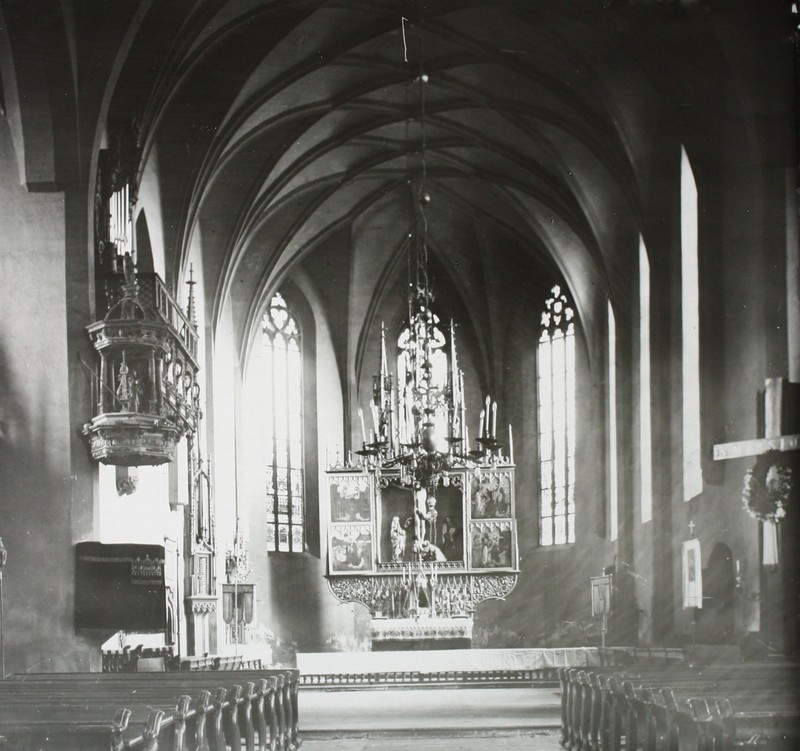 Dobový pohľad na oltár kežmarského Kostola sv. Kríža (foto: Múzeum v Kežmarku)