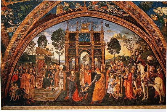 Freska s názvom Dišputa sv. Kataríny Alexandrijskej pred cisárom Maxentiom od renesančného maliara Pinturicchia. Nachádza sa v Apoštolskom paláci vo Vatikáne.