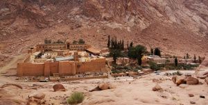 Monastier svätej Kataríny na Sinajskom polostrove.
