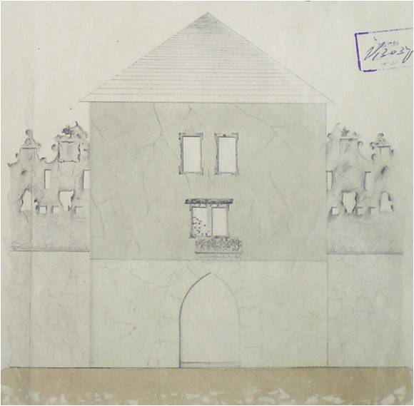 Bránová veža v roku 1877 Magyar Építészeti Múzeum és Műemlékvédelmi Dokumentációs Központ Budapešť Bránová veža v roku 1877 Magyar Építészeti Múzeum és Műemlékvédelmi Dokumentációs Központ Budapešť