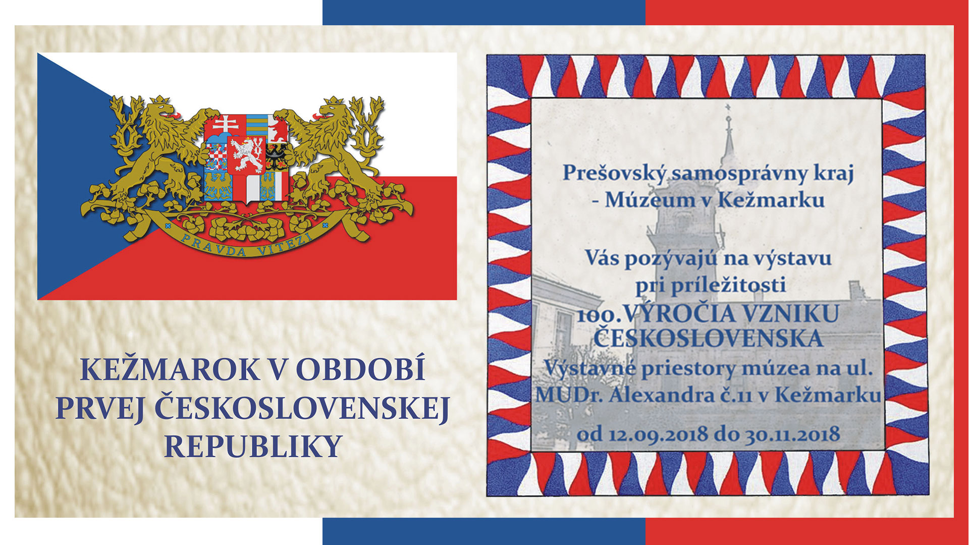 Plagát k výstave pri príležitosti 100. výročia vzniku Československa. Plagát k výstave pri príležitosti 100. výročia vzniku Československa.